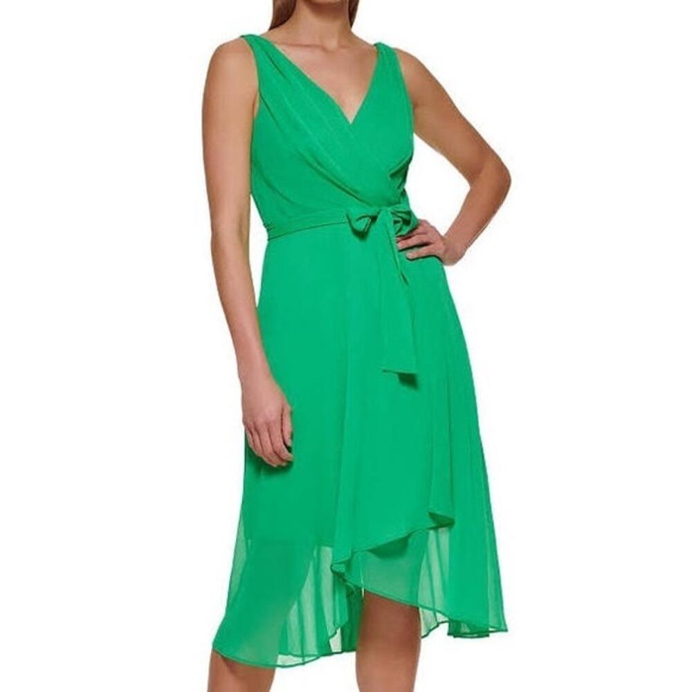 DKNY Green Midi Dress